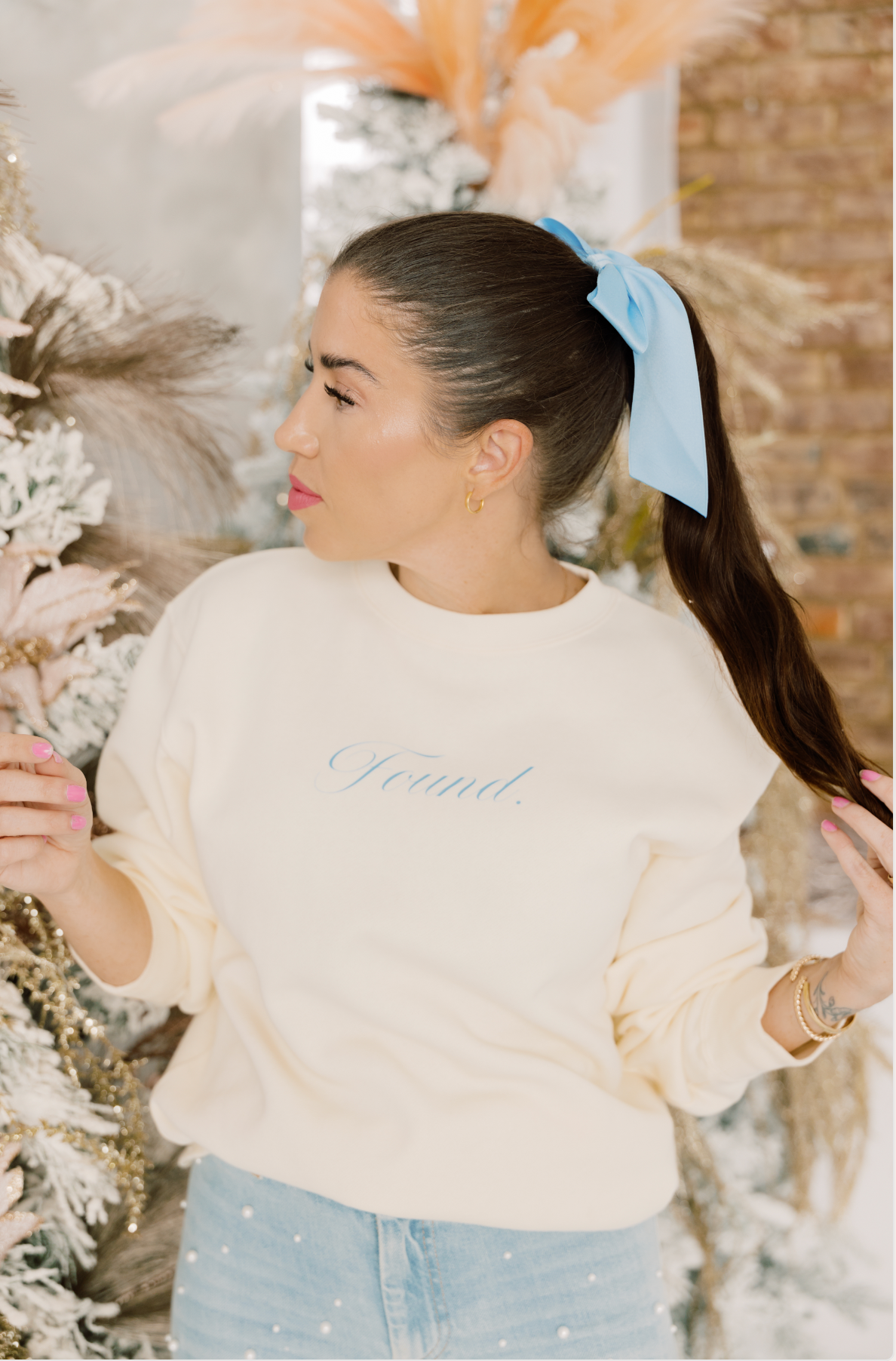 Found Bow Sweatshirt
