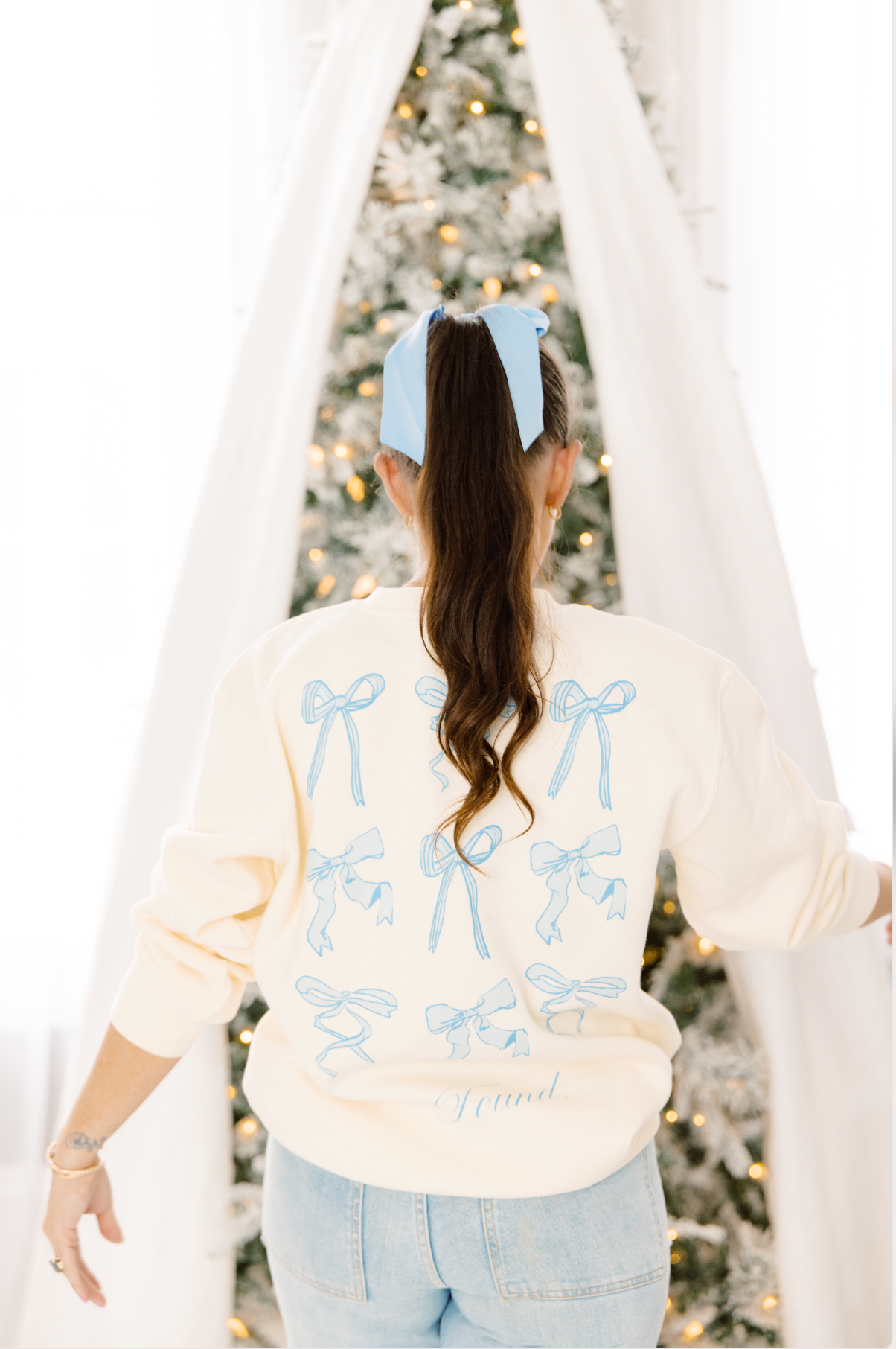 Found Bow Sweatshirt