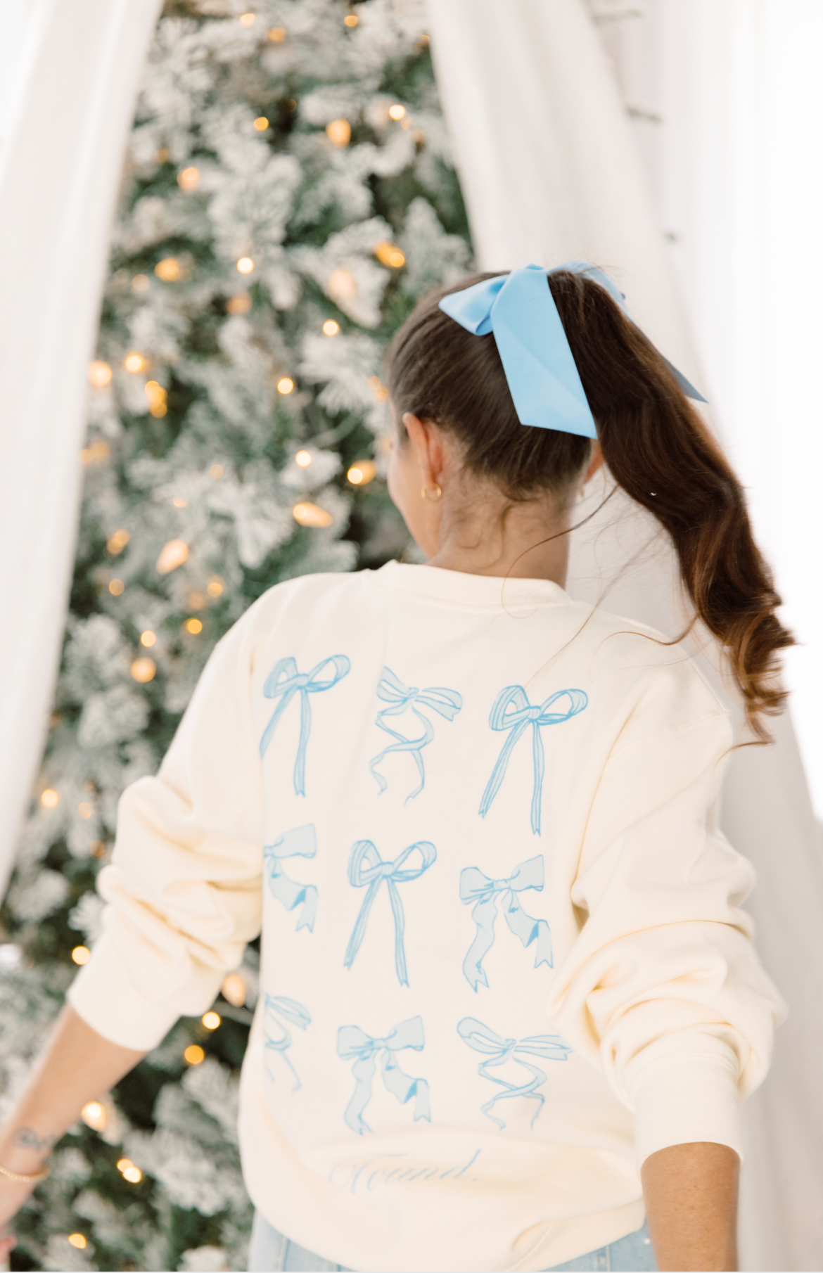 Found Bow Sweatshirt